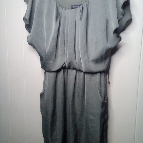 City Triangles Dress M Short Sleeve Pockets Green - Picture 10 of 15